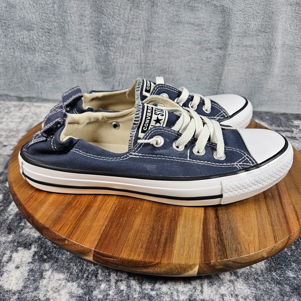 Converse Chuck Taylor All Star Womens 7.5 Blue Shoreline Slip On Sneaker 537080F